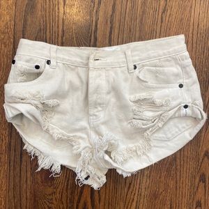 One Teaspoon cutoffs size 27